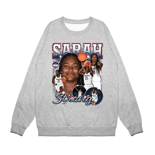 UConn - NCAA Women's Basketball : Sarah Strong - Premium Crewneck Sweatshirt-0