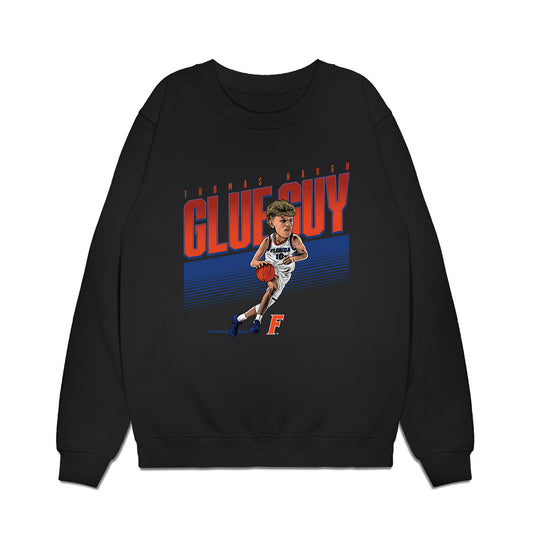 Florida - NCAA Men's Basketball : Thomas Haugh - Glue Guy Caricature Premium Crewneck Sweatshirt-0