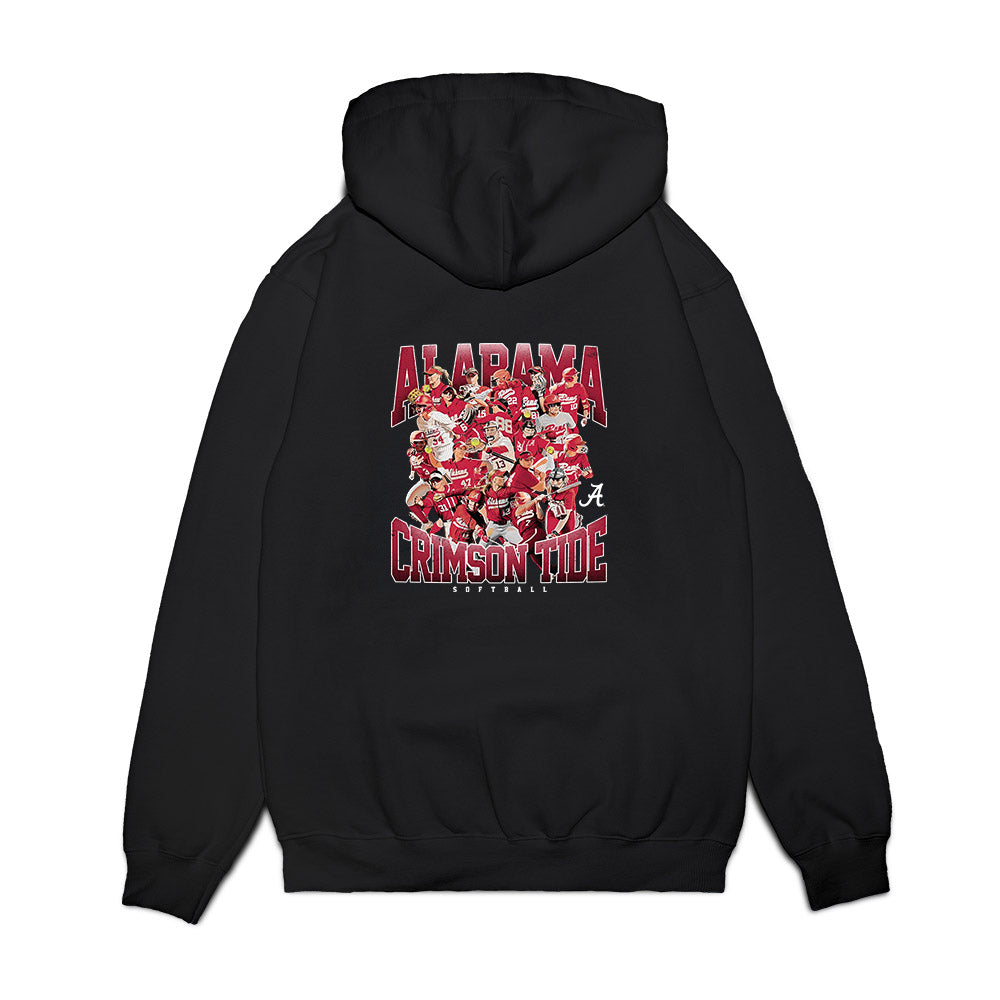 Alabama - NCAA Softball : - Collage Premium Hooded Sweatshirt-1