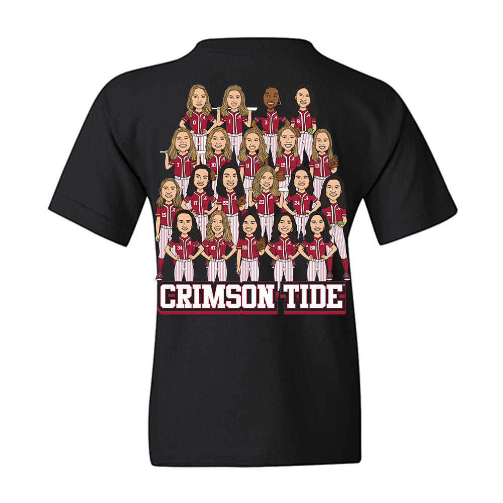 Alabama - NCAA Softball : - Youth T-Shirt-1