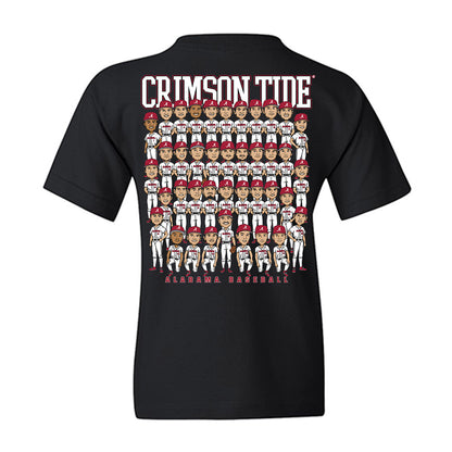 Alabama - NCAA Baseball : Team Caricature Youth T-Shirt-1