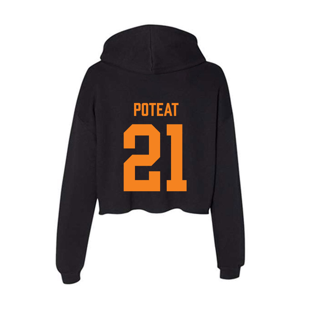 Tennessee - NCAA Football : Tre Poteat - Women's Crop Fleece Hoodie-1