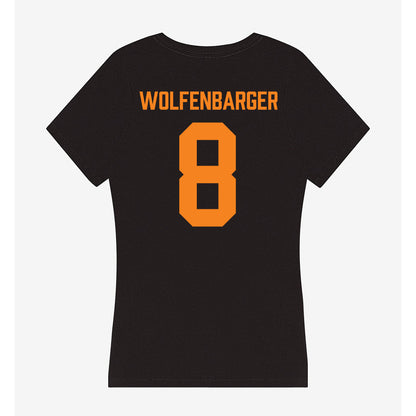 Tennessee - NCAA Women's Basketball : Jersey Wolfenbarger - Women's V-Neck T-Shirt-1