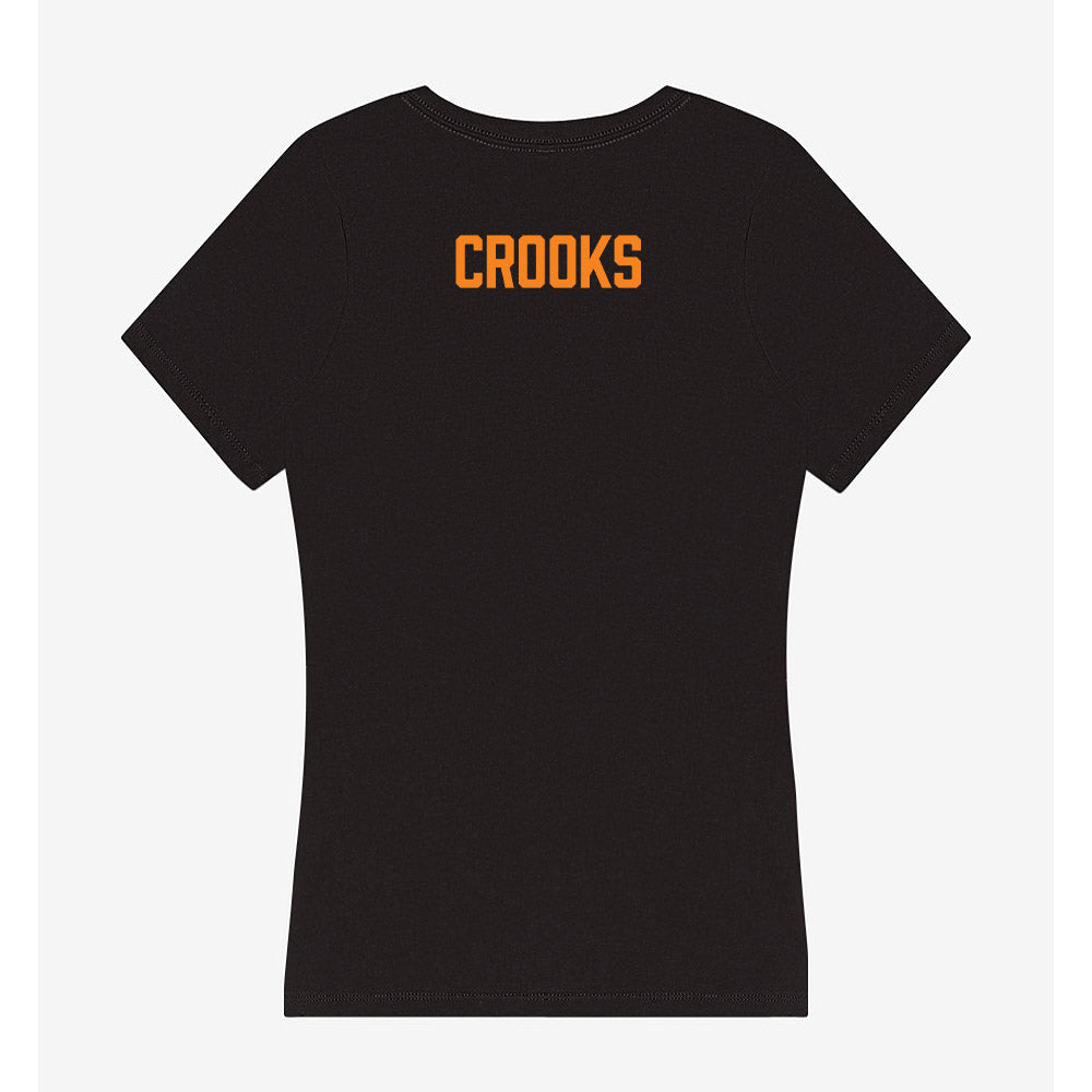 Tennessee - NCAA Women's Swimming & Diving : Jillian Crooks - Women's V-Neck T-Shirt-1