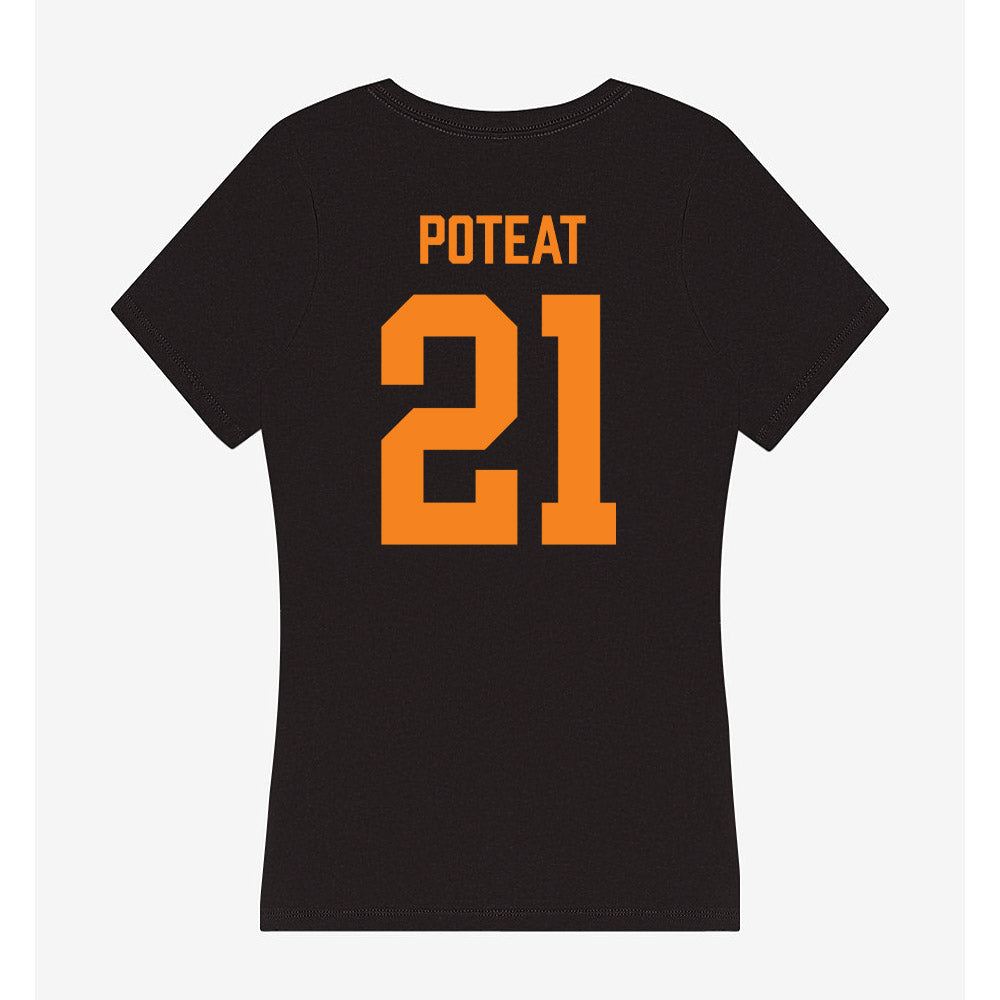 Tennessee - NCAA Football : Tre Poteat - Women's V-Neck T-Shirt-1