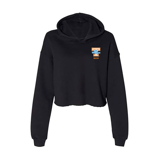 Tennessee - NCAA Women's Soccer : Devin Davis - Women's Crop Fleece Hooded Sweatshirt-0