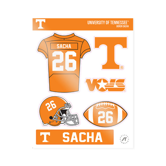 Tennessee - NCAA Football : Doren Sacha - Sticker Sheet-0