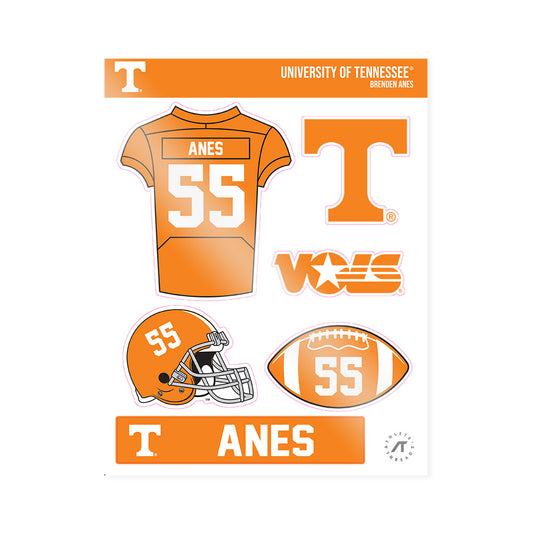 Tennessee - NCAA Football : Brenden Anes - Sticker Sheet-0
