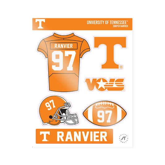Tennessee - NCAA Football : Cooper Ranvier - Sticker Sheet-0