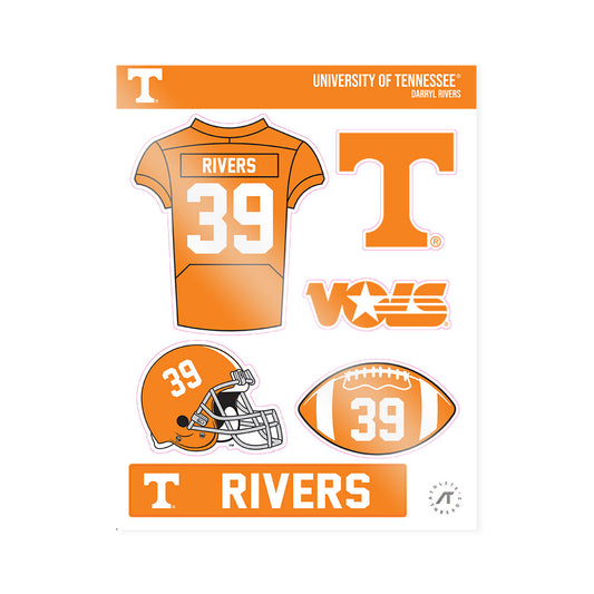 Tennessee - NCAA Football : Darryl Rivers - Sticker Sheet-0
