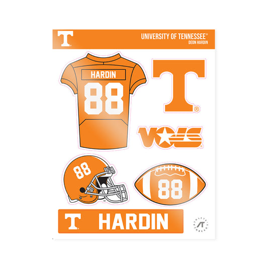 Tennessee - NCAA Football : Deon Hardin - Sticker Sheet-0