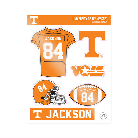 Tennessee - NCAA Football : Radarious Jackson - Sticker Sheet-0