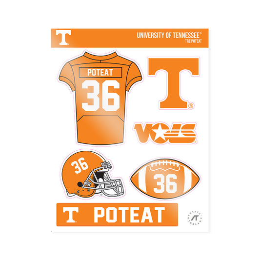 Tennessee - NCAA Football : Tre Poteat - Sticker Sheet-0