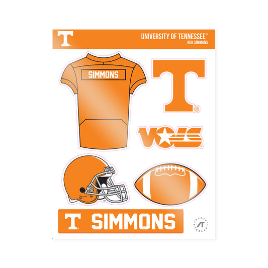 Tennessee - NCAA Football : Nuk Simmons - Sticker Sheet-0