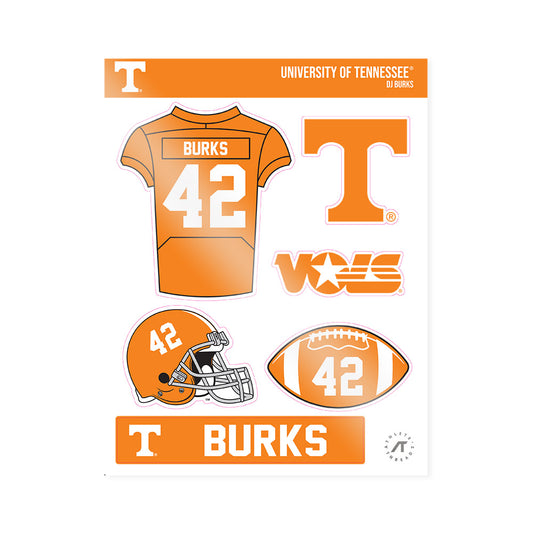 Tennessee - NCAA Football : DJ Burks - Sticker Sheet-0