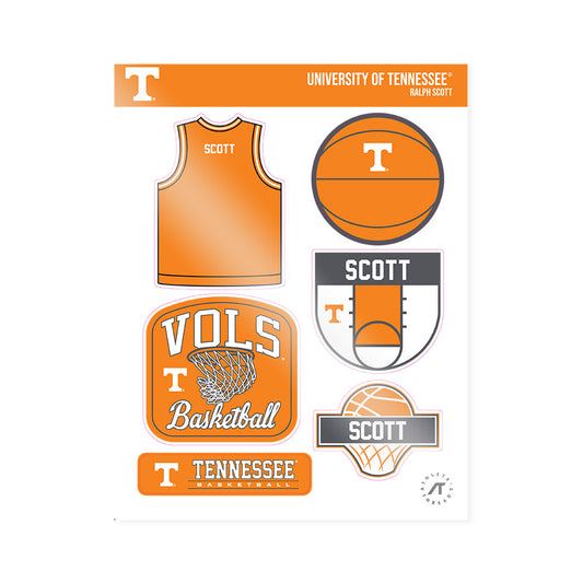 Tennessee - NCAA Men's Basketball : Ralph Scott - Sticker Sheet-0