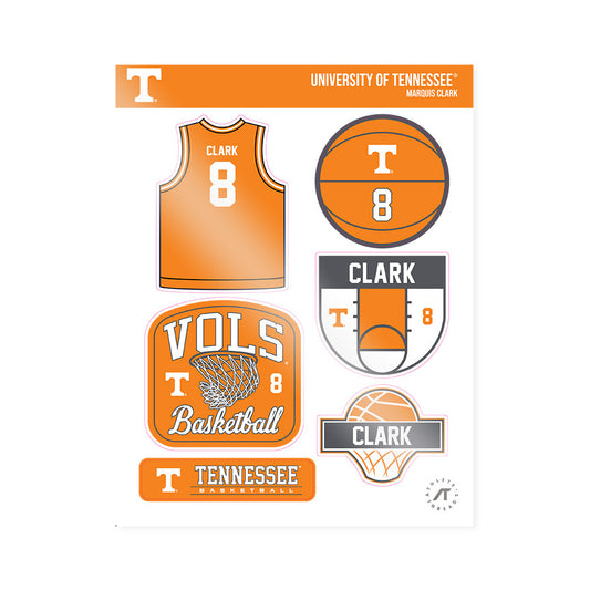 Tennessee - NCAA Men's Basketball : Marquis Clark - Sticker Sheet-0