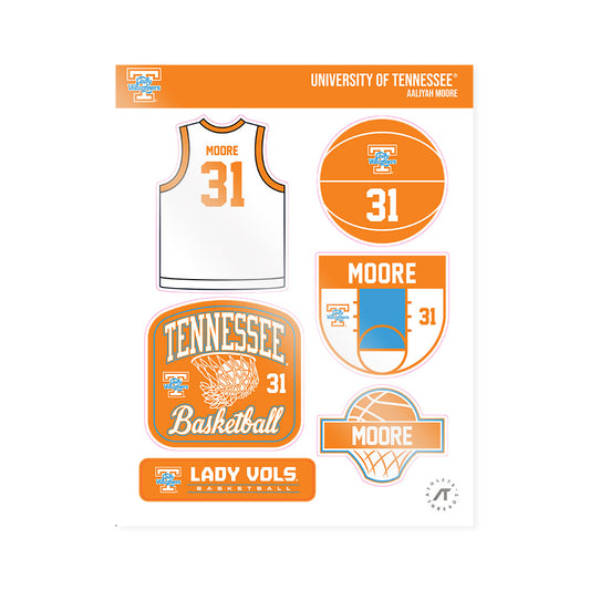 Tennessee - NCAA Women's Basketball : Aaliyah Moore - Sticker Sheet-0