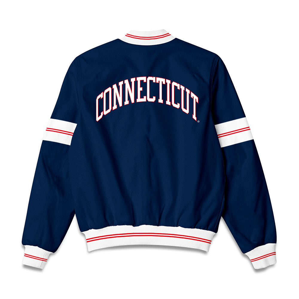 UConn - NCAA Men's Basketball : Malachi Smith - Bomber Jacket-1