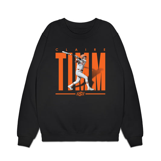 Oklahoma State - NCAA Softball : Claire Timm - Collage Premium Crewneck Sweatshirt-0