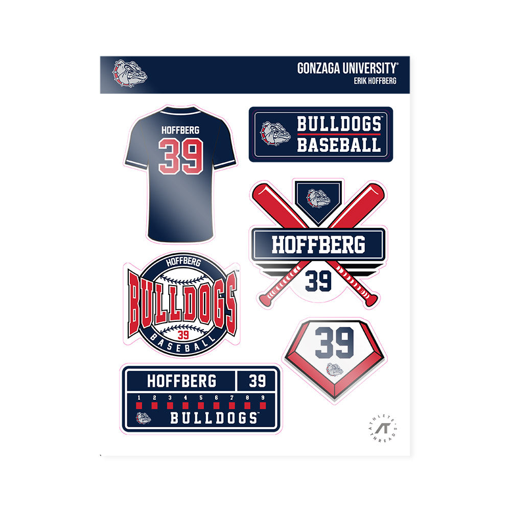 Gonzaga - NCAA Baseball : Erik Hoffberg - Sticker Sheet-0