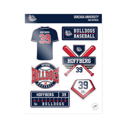 Gonzaga - NCAA Baseball : Erik Hoffberg - Sticker Sheet-0