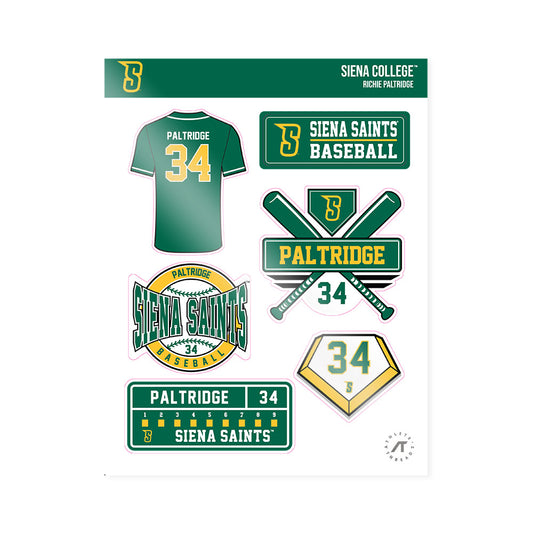 Siena - NCAA Baseball : Richie Paltridge - Sticker Sheet-0