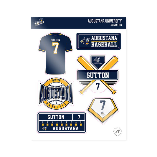 AU - NCAA Baseball : Jack Sutton - Sticker Sheet-0