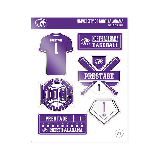 North Alabama - NCAA Baseball : Cayden Prestage - Sticker Sheet-0