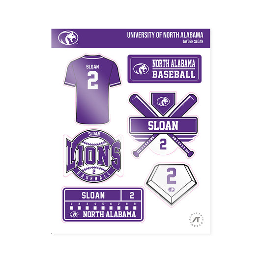 North Alabama - NCAA Baseball : Jayden Sloan - Sticker Sheet-0