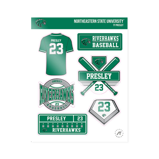 Northeastern State - NCAA Baseball : Ty Presley - Sticker Sheet-0