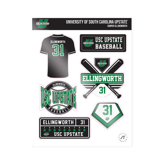 USC Upstate - NCAA Baseball : Cooper Ellingworth - Sticker Sheet-0