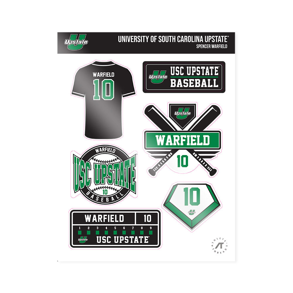 USC Upstate - NCAA Baseball : Spencer Warfield - Sticker Sheet-0