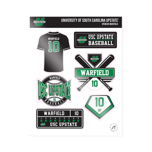 USC Upstate - NCAA Baseball : Spencer Warfield - Sticker Sheet-0
