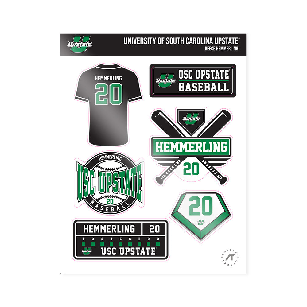 USC Upstate - NCAA Baseball : Reece Hemmerling - Sticker Sheet-0