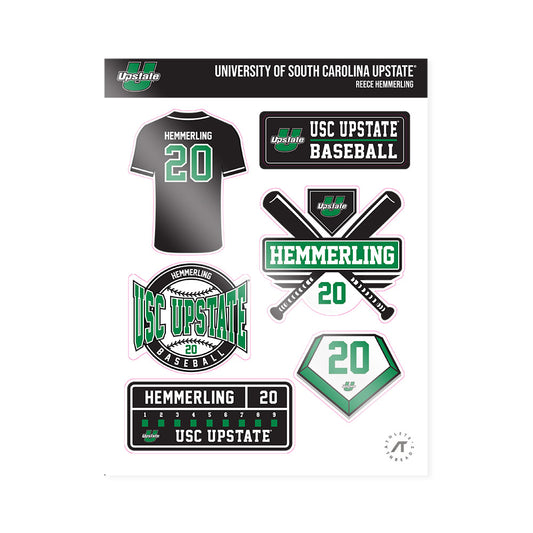 USC Upstate - NCAA Baseball : Reece Hemmerling - Sticker Sheet-0
