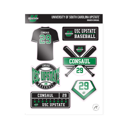 USC Upstate - NCAA Baseball : Braden Consaul - Sticker Sheet-0