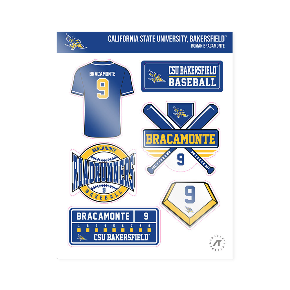 CSU Bakersfield - NCAA Baseball : Roman Bracamonte - Sticker Sheet-0