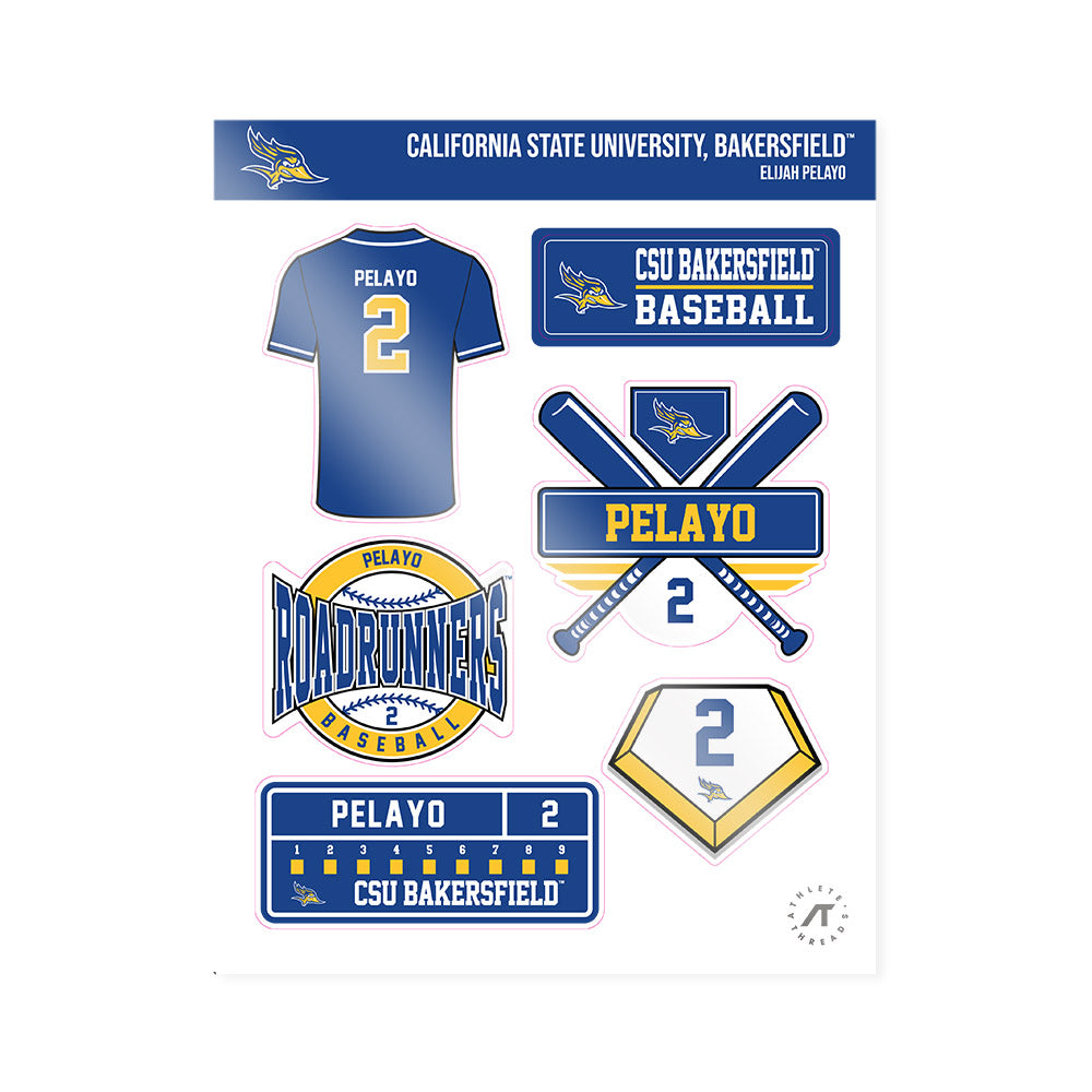 CSU Bakersfield - NCAA Baseball : Elijah Pelayo - Sticker Sheet-0