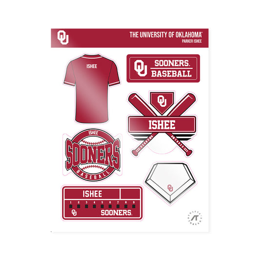 Oklahoma - NCAA Baseball : Parker Ishee - Sticker Sheet-0