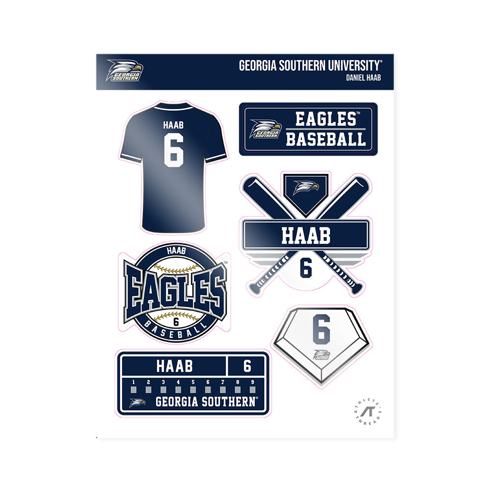 Georgia Southern - NCAA Baseball : Daniel Haab - Sticker Sheet-0