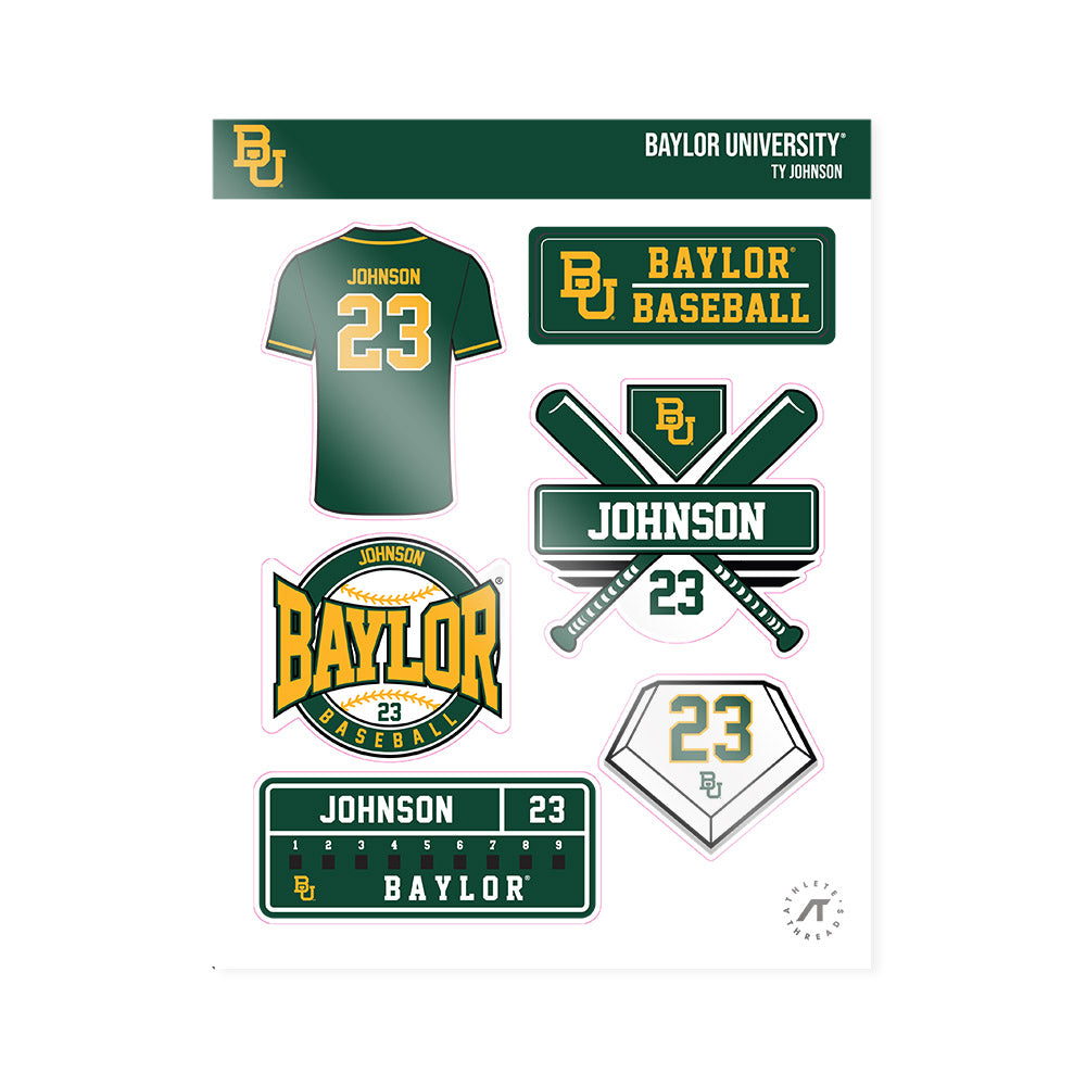 Baylor - NCAA Baseball : Ty Johnson - Sticker Sheet-0