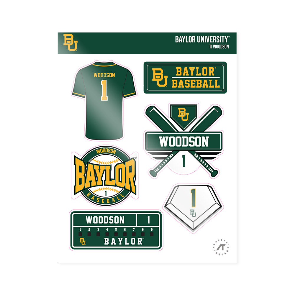 Baylor - NCAA Baseball : TJ Woodson - Sticker Sheet-0