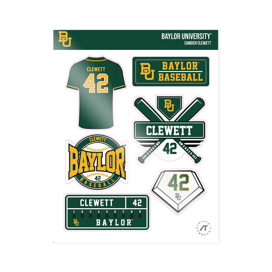 Baylor - NCAA Baseball : Camden Clewett - Sticker Sheet-0