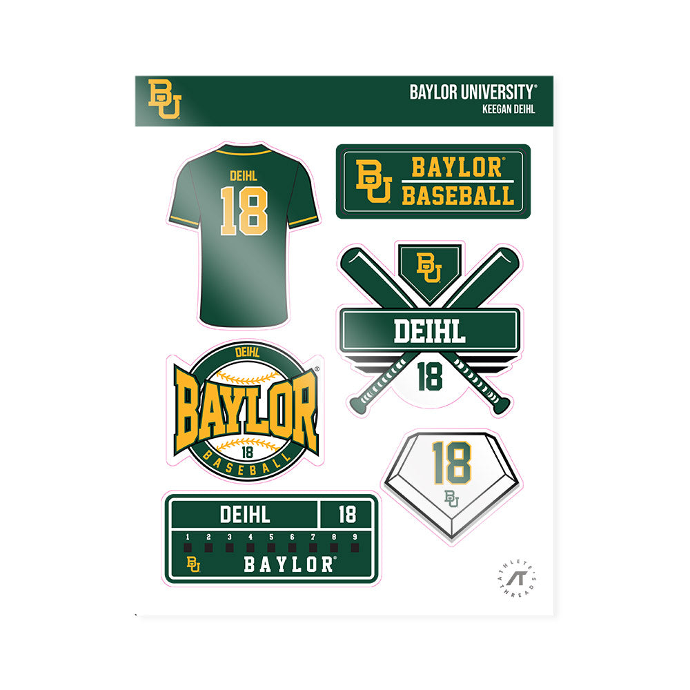 Baylor - NCAA Baseball : Keegan Deihl - Sticker Sheet-0