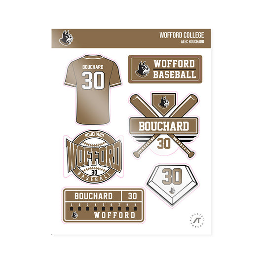 Wofford - NCAA Baseball : Alec Bouchard - Sticker Sheet-0