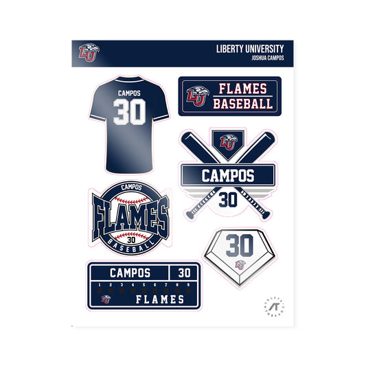 Liberty - NCAA Baseball : Joshua Campos - Sticker Sheet-0