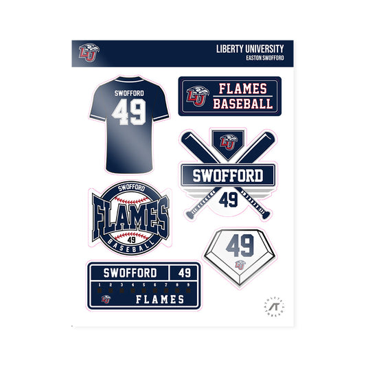 Liberty - NCAA Baseball : Easton Swofford - Sticker Sheet-0