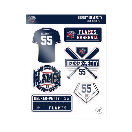 Liberty - NCAA Baseball : Aydan Decker-Petty - Sticker Sheet-0