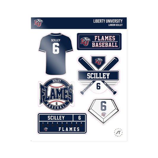 Liberty - NCAA Baseball : Landon Scilley - Sticker Sheet-0